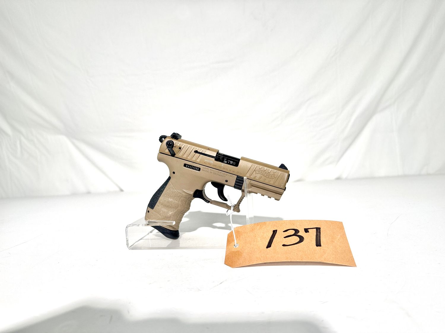 137 WALTHER P22 .22LR SEMI AUTO PISTOL