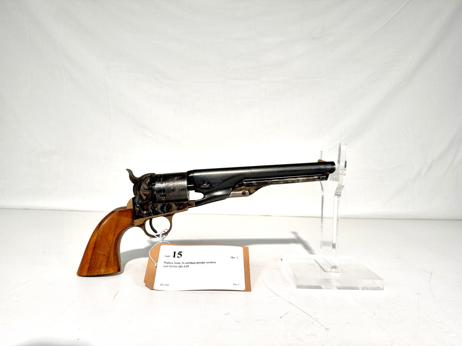 15 Replica Arms 36 cal black powder revolver