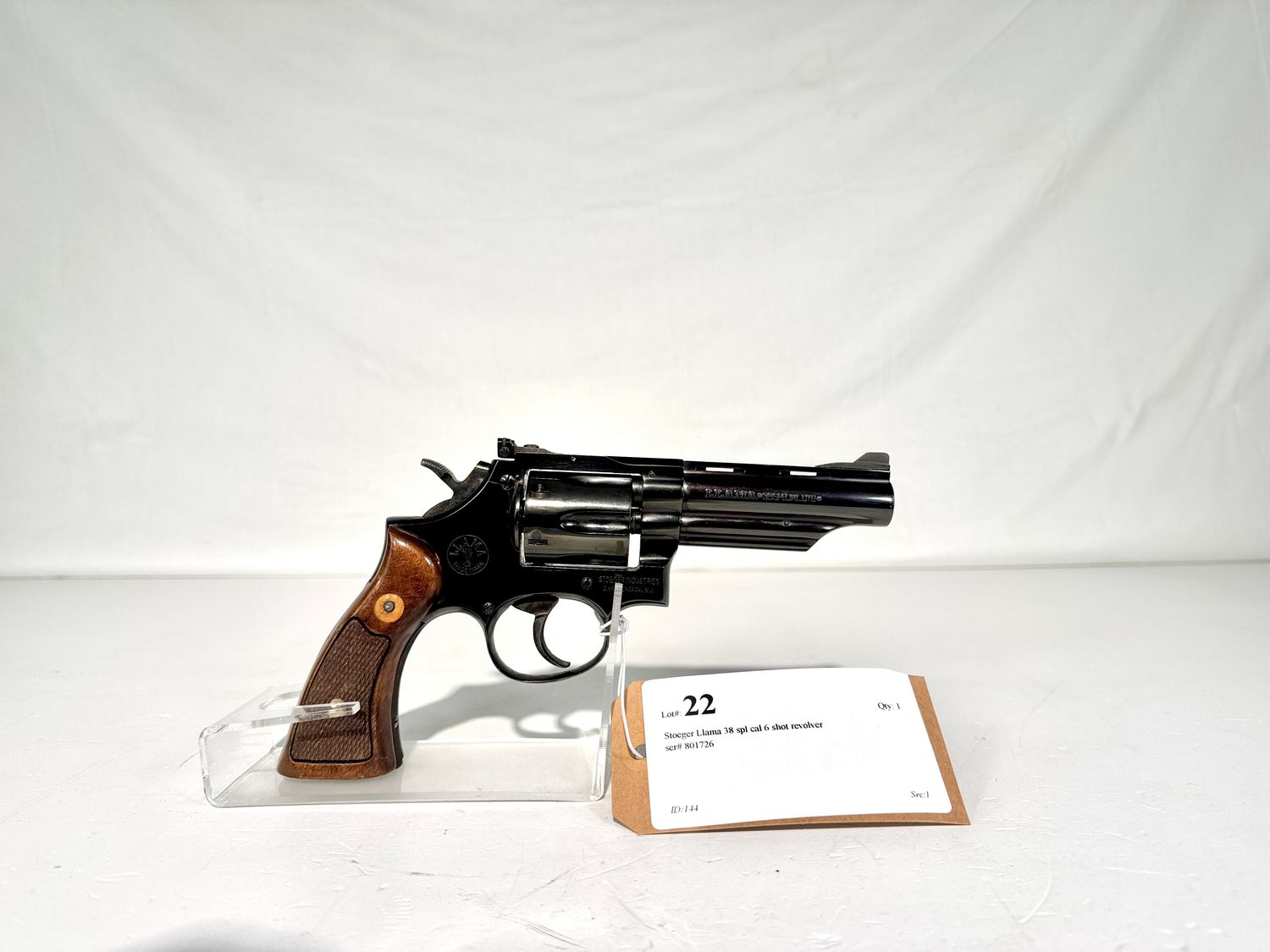 22 Stoeger Llama 38 spl cal 6 shot revolver