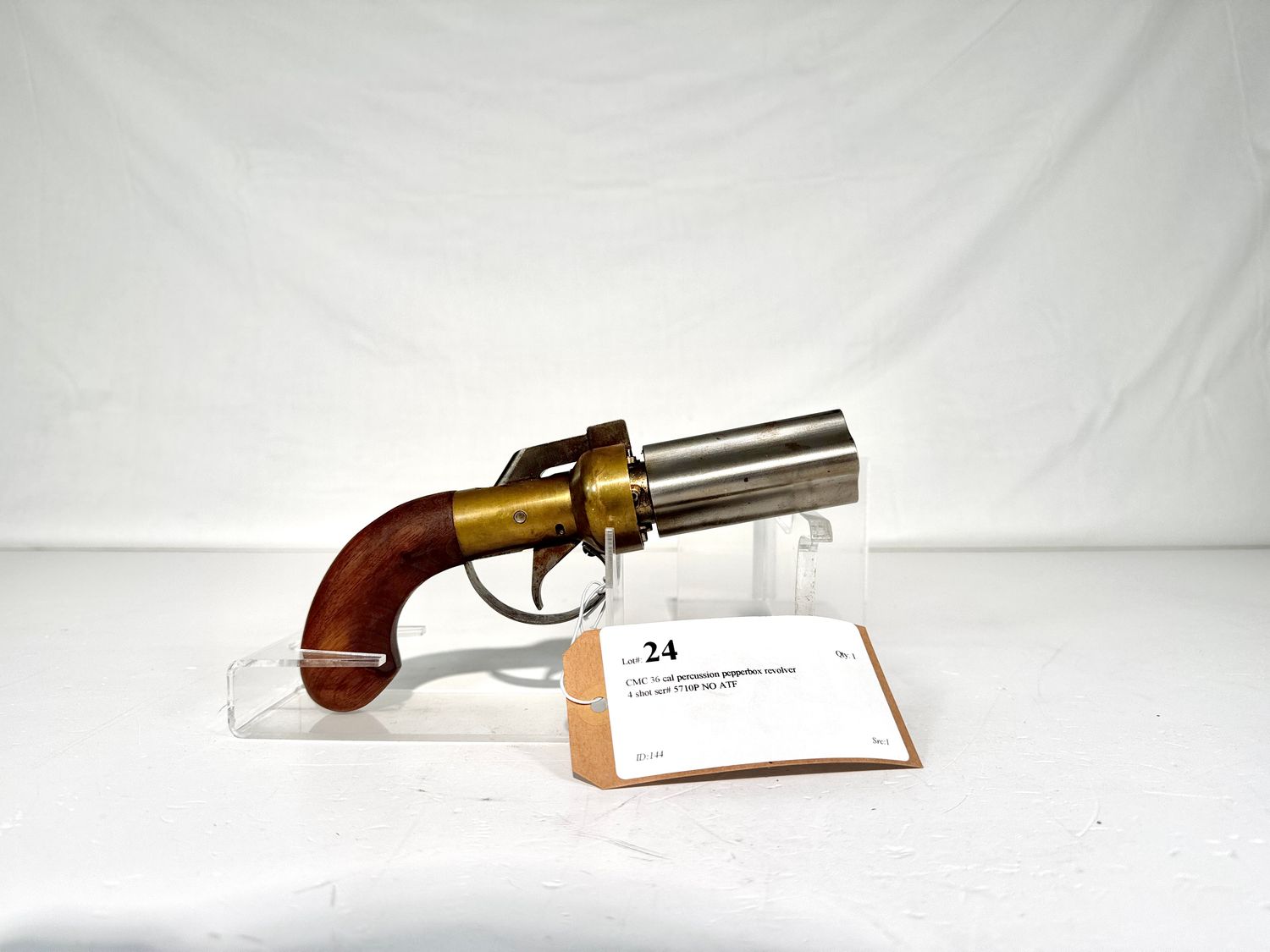 24 CMC 36 cal percussion pepperbox revolver