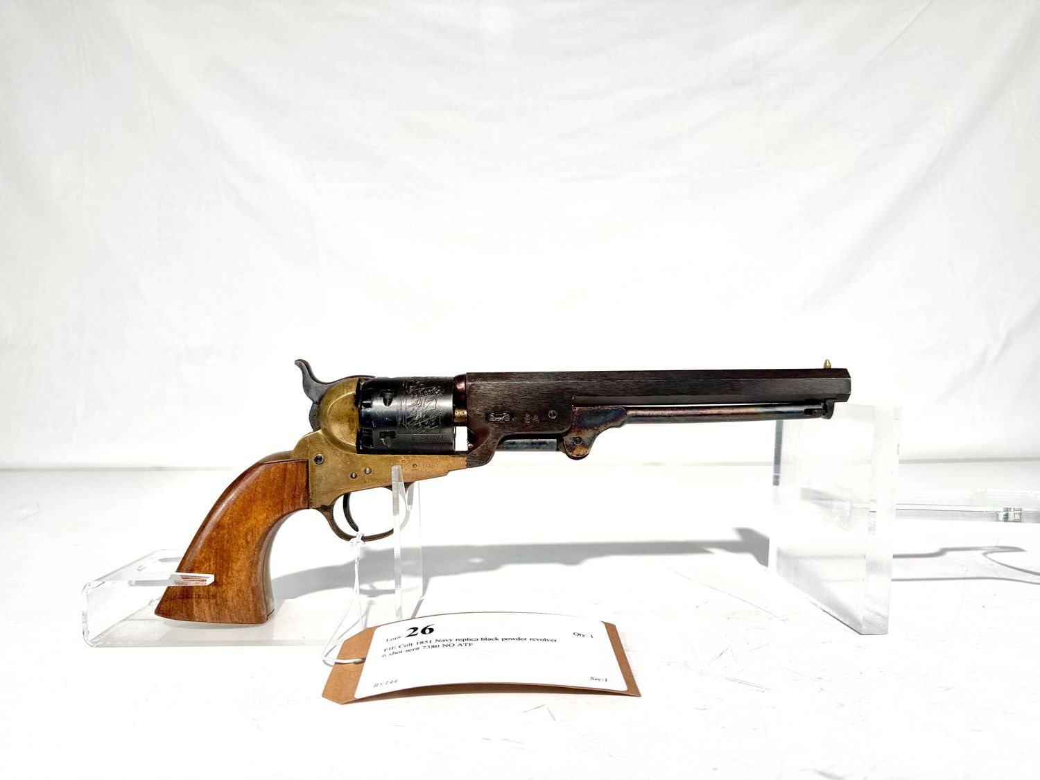 26 FIE Colt 1851 Navy replica black powder revolver