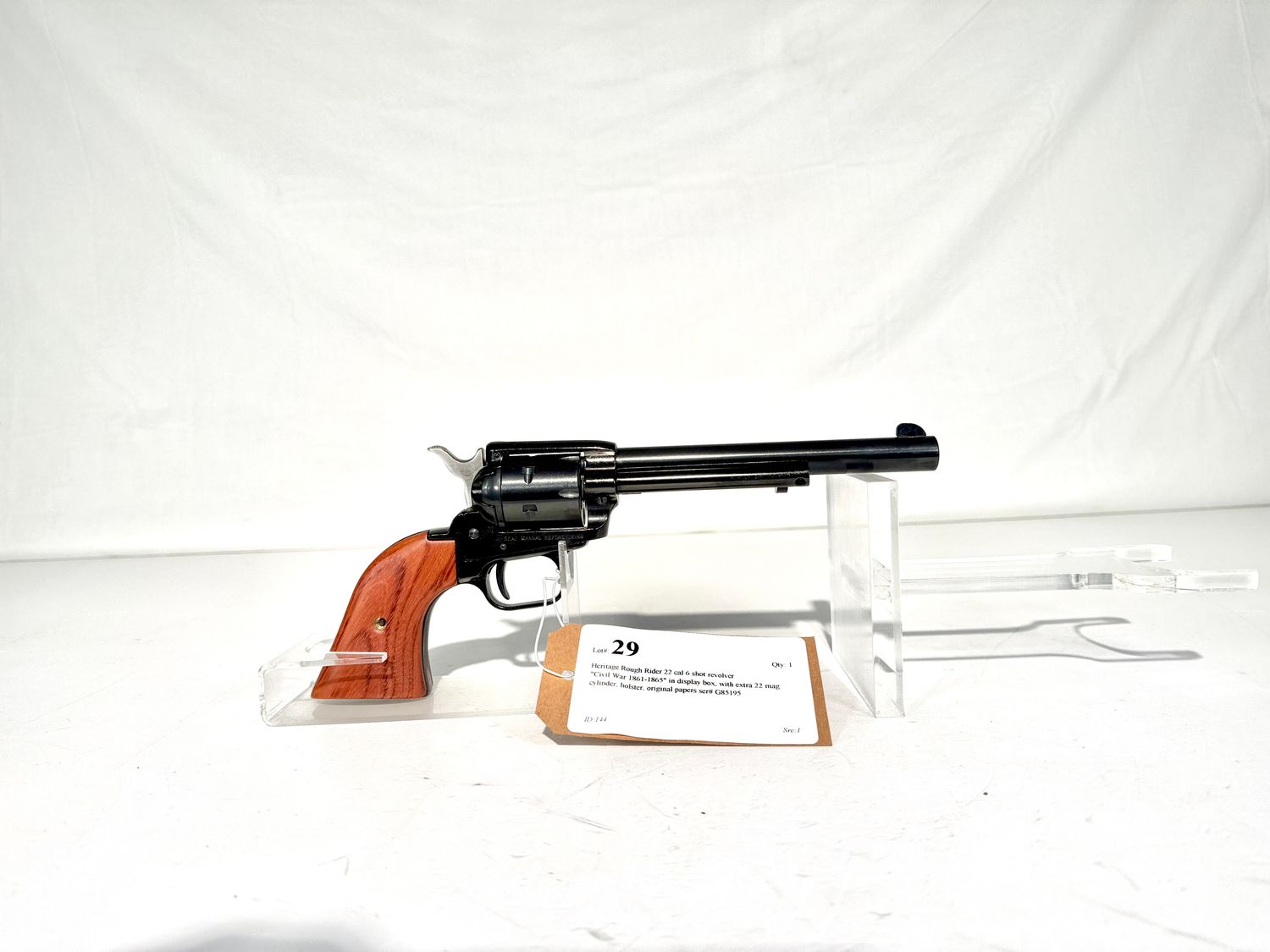 29 Heritage Rough Rider 22 cal 6 shot revolver