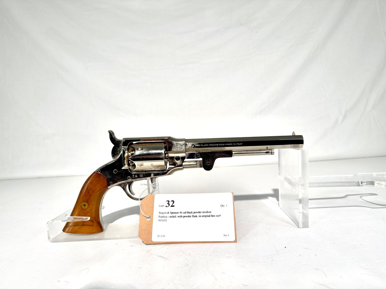 32 Rogers &amp; Spencer 44 cal black powder revolver