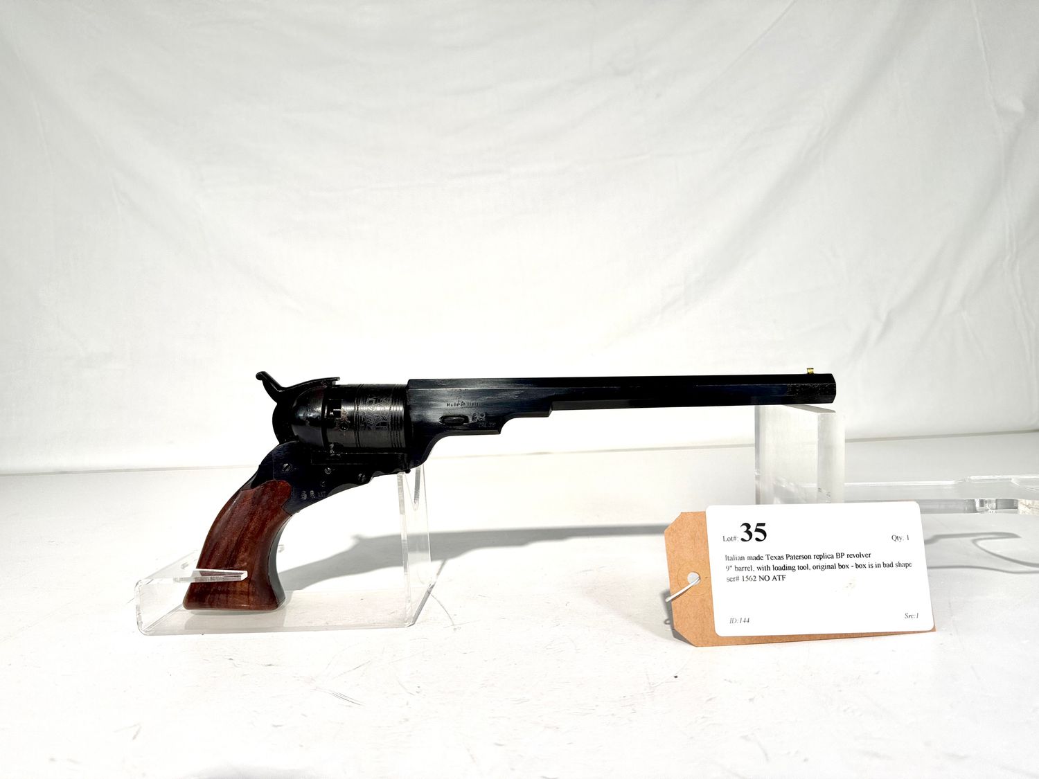 35 Italian made Texas Paterson replica BP revolver