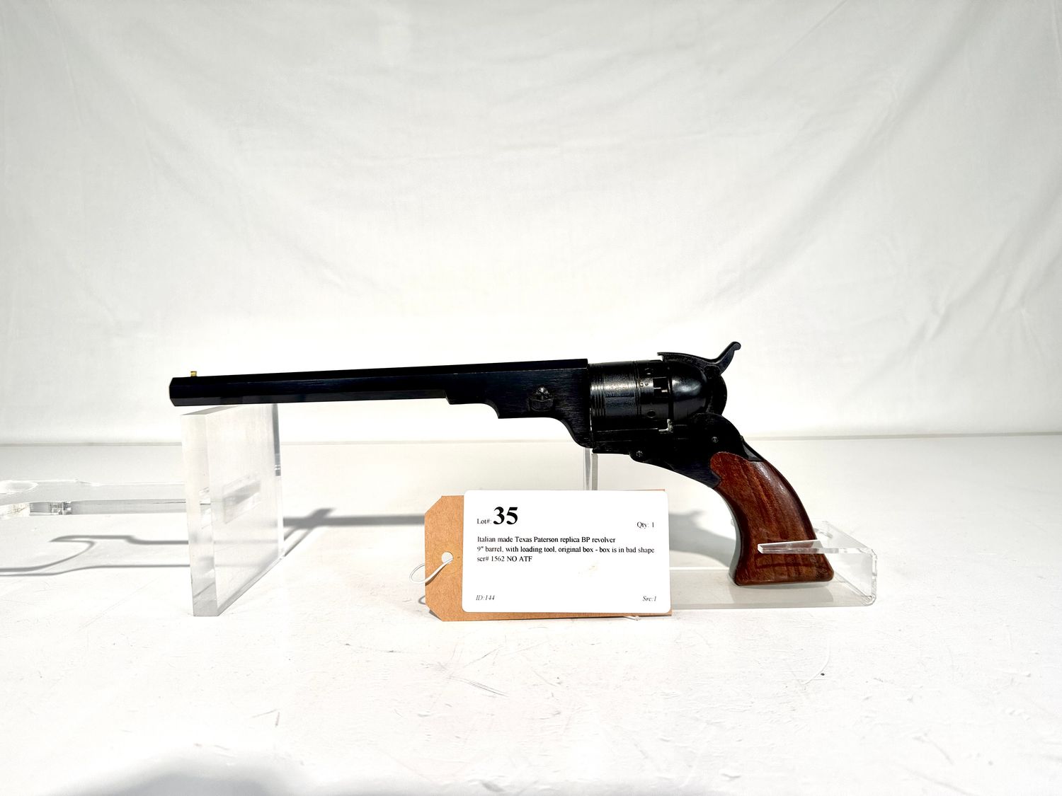35 Italian made Texas Paterson replica BP revolver
