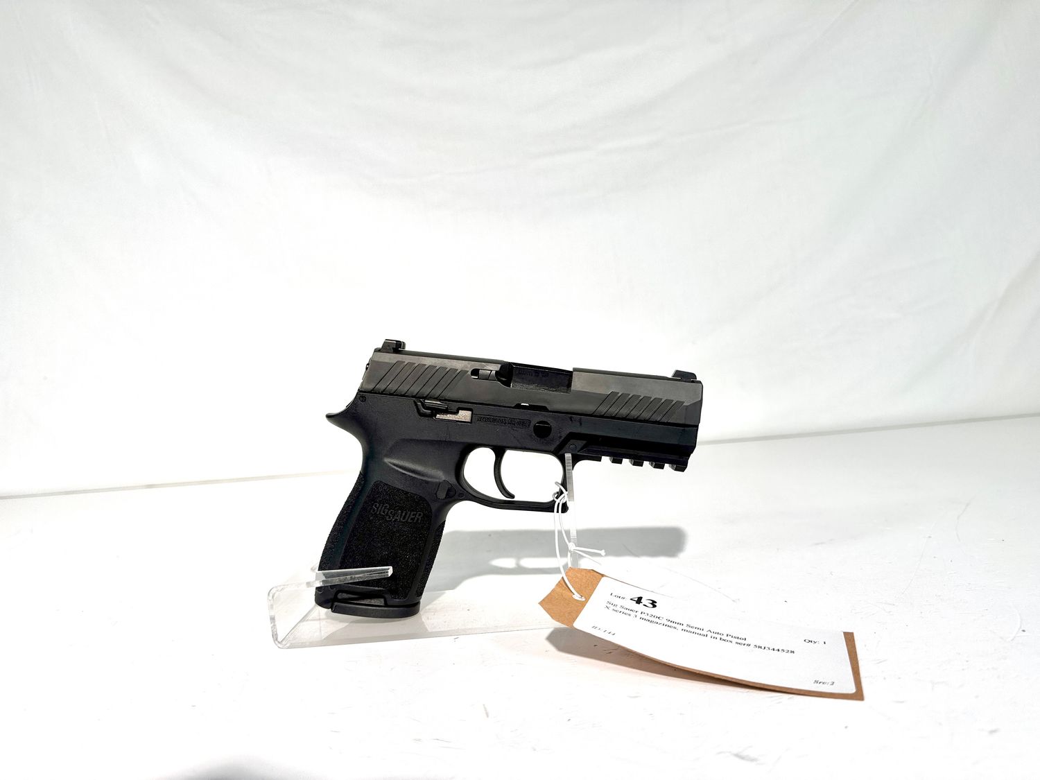 43 Sig Sauer P320C 9mm Semi Auto Pistol