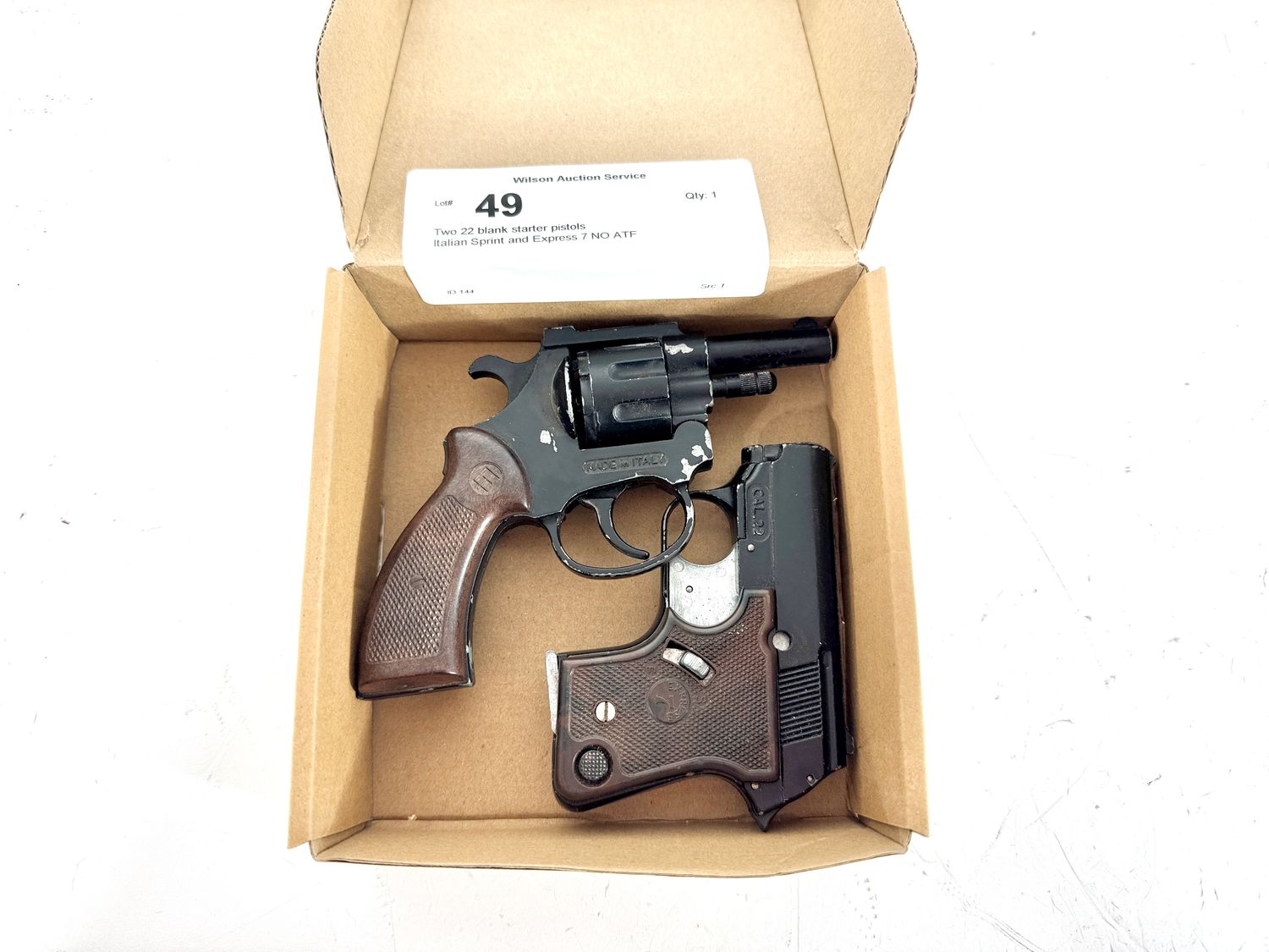 49 Two 22 blank starter pistols