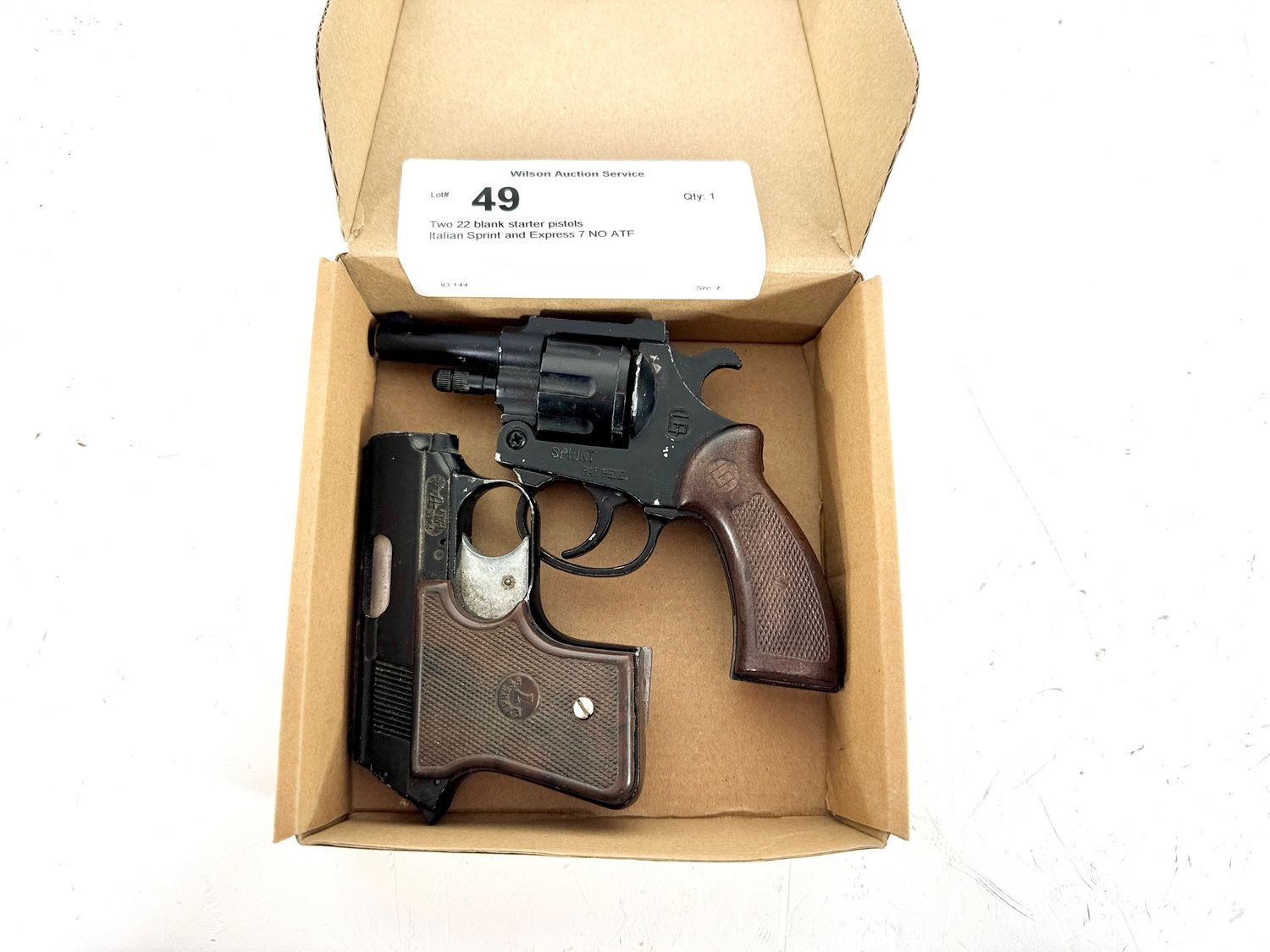 49 Two 22 blank starter pistols
