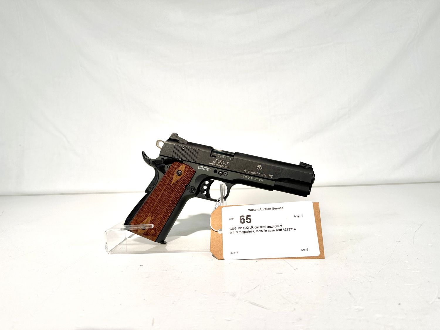 65 GSG 1911 22 LR cal semi auto pistol