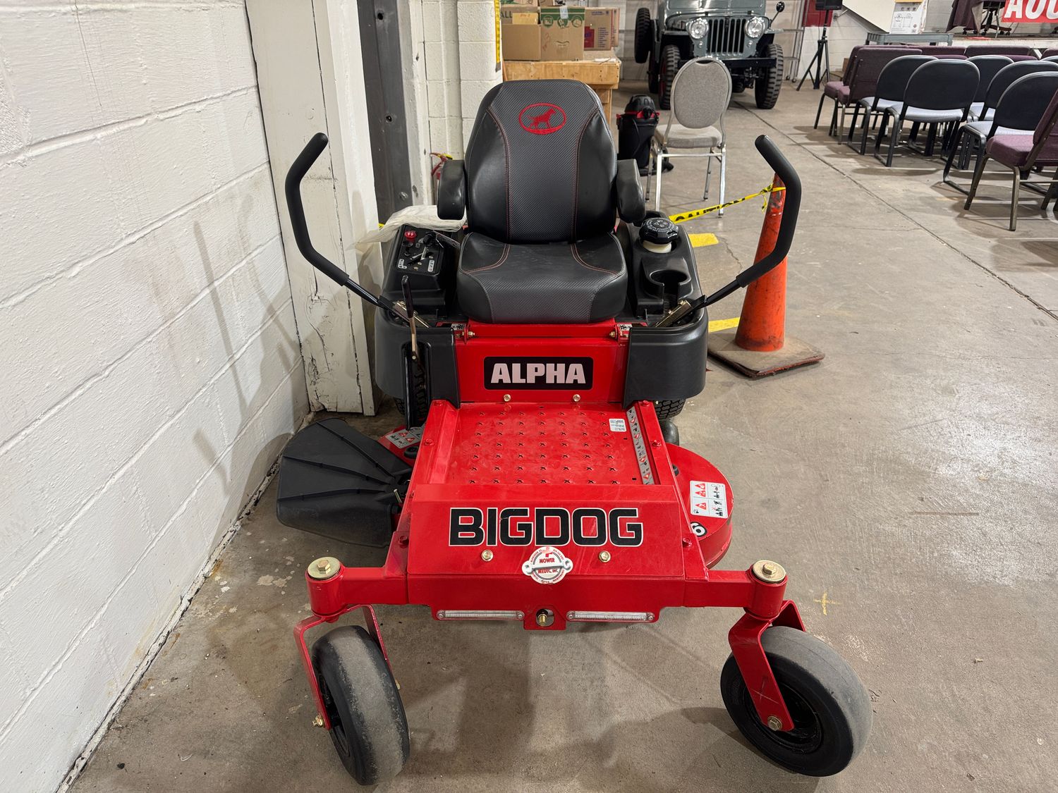 74B BIG DOG ALPHA ZERO TURN RIDING MOWER