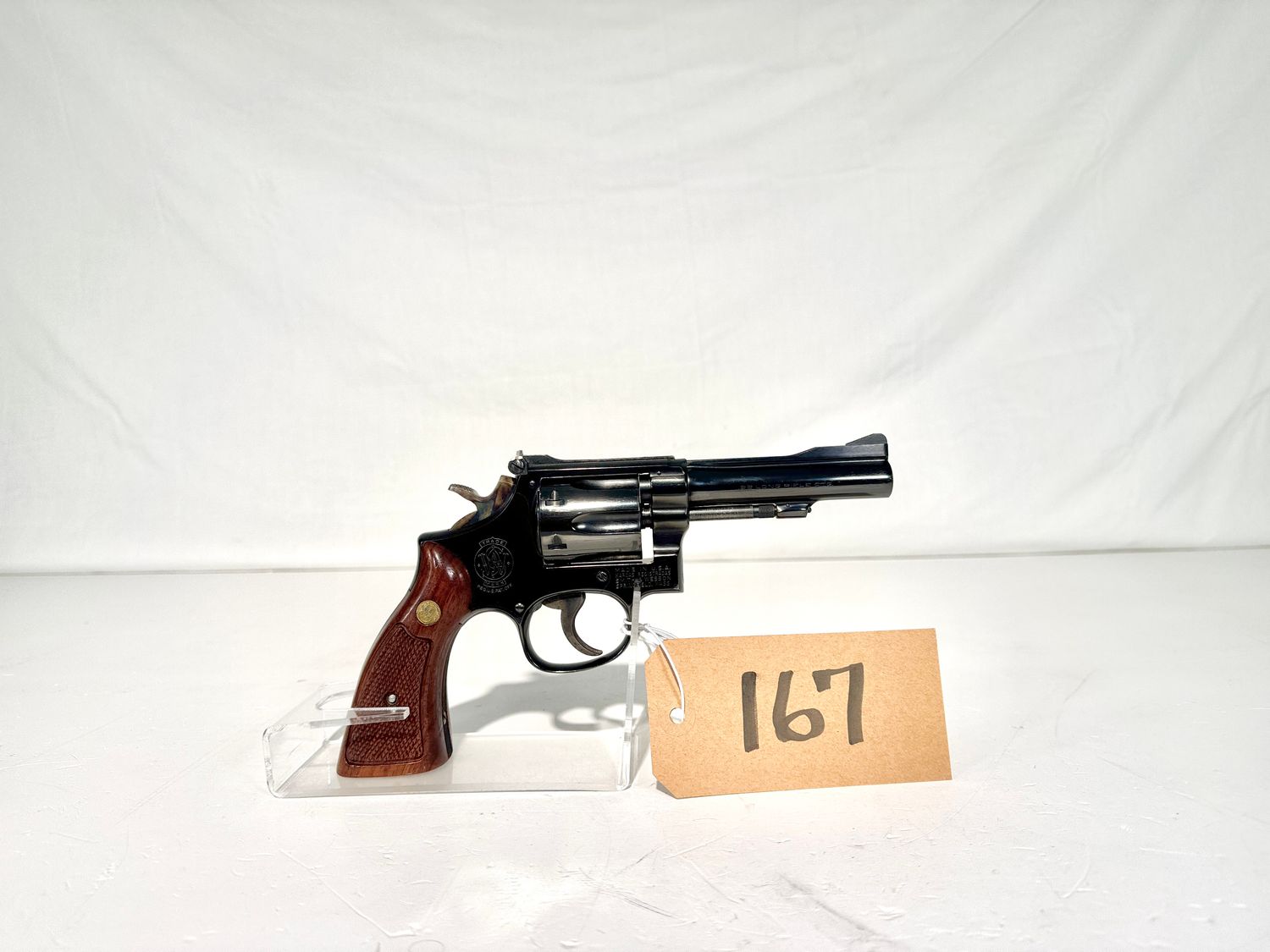 167 SMITH &amp; WESSON MOD 18-4 22LR REVOLVER