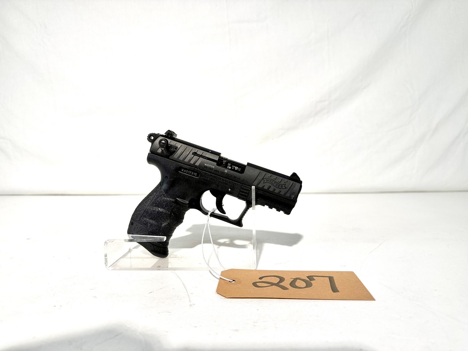 207 WALTHER P22 22LR SEMI AUTO PISTOL