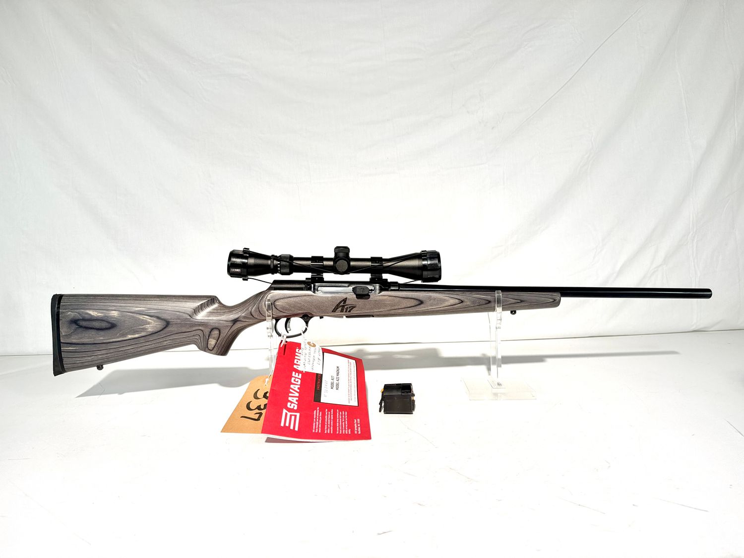 337 SAVAGE A17 17 HMR CAL SEMI AUTO RIFLE