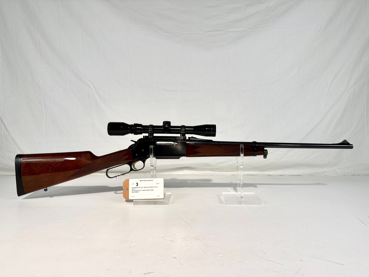 3 BROWNING 81 BLR .308 CAL LEVER ACTION RIFLE