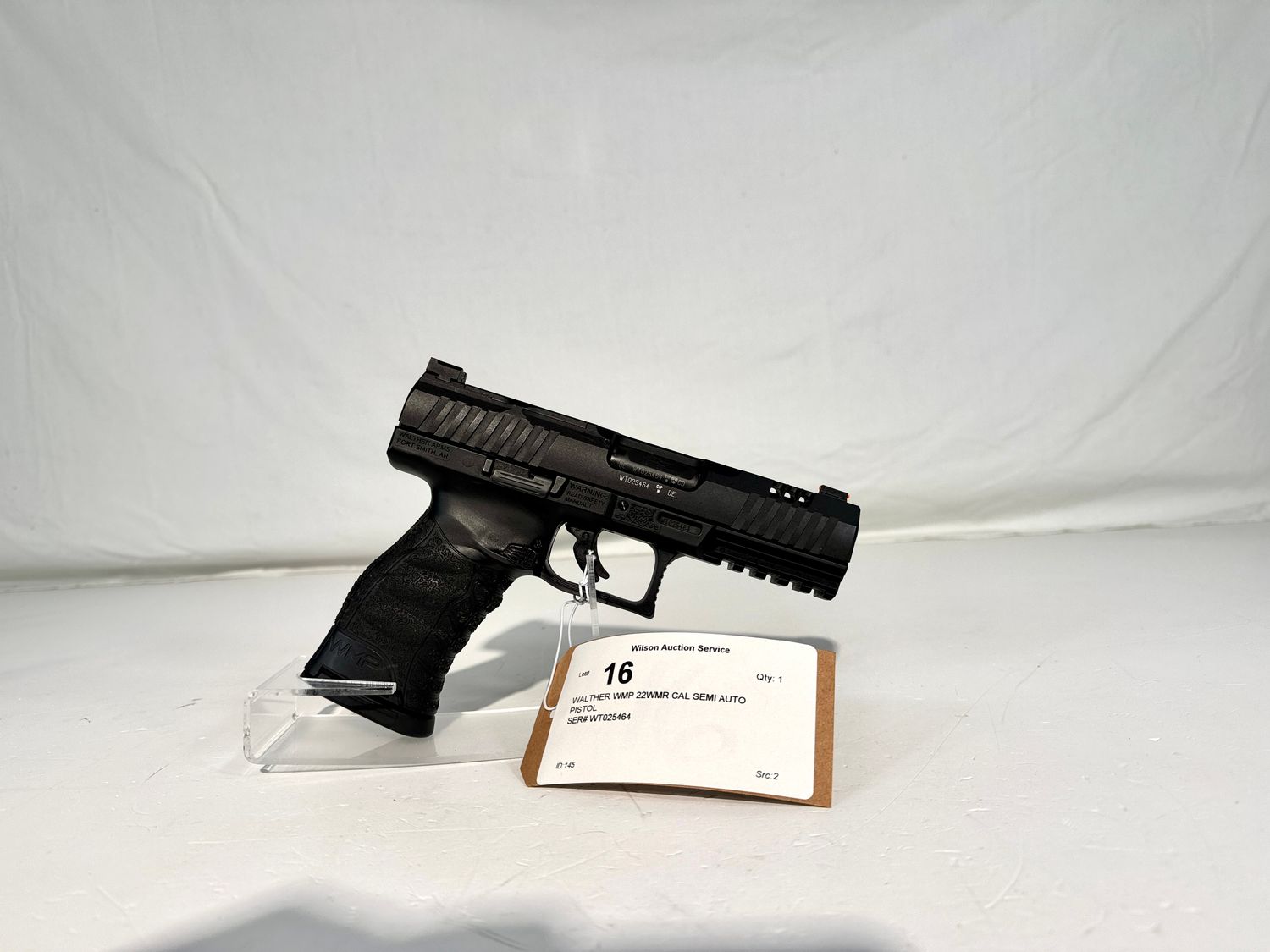 16 WALTHER WMP 22WMR CAL SEMI AUTO PISTOL