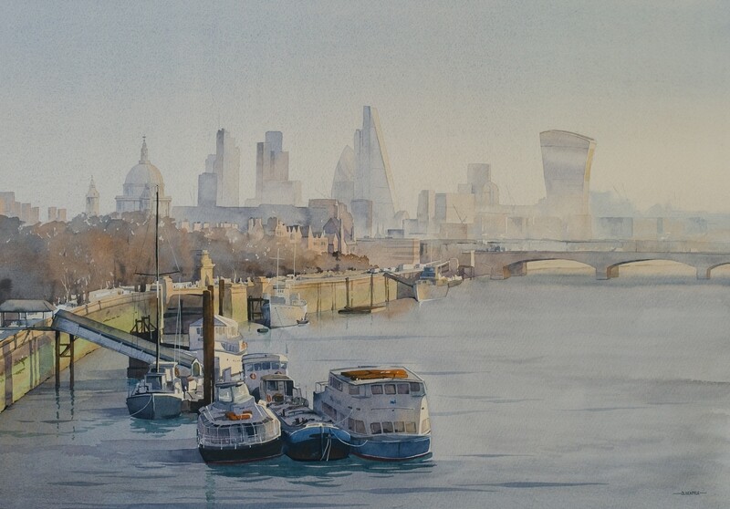 Downstream From Waterloo Bridge