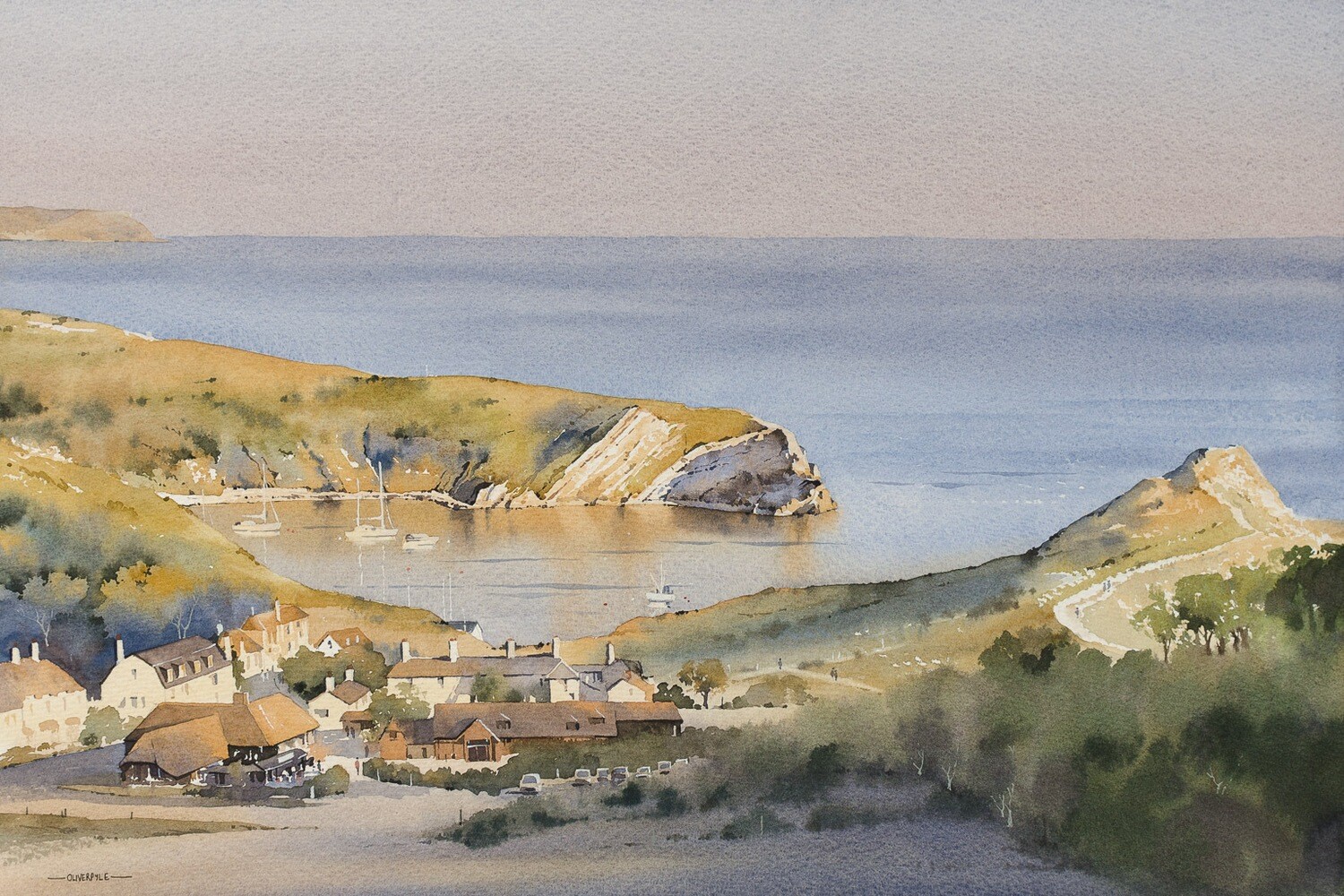 A Warm Evening at Lulworth Cove