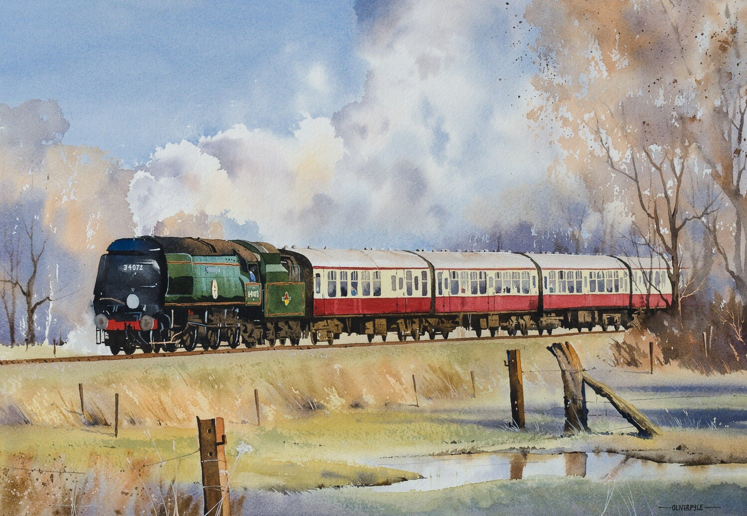 &#39;257 Squadron&#39; Steaming Through Purbeck