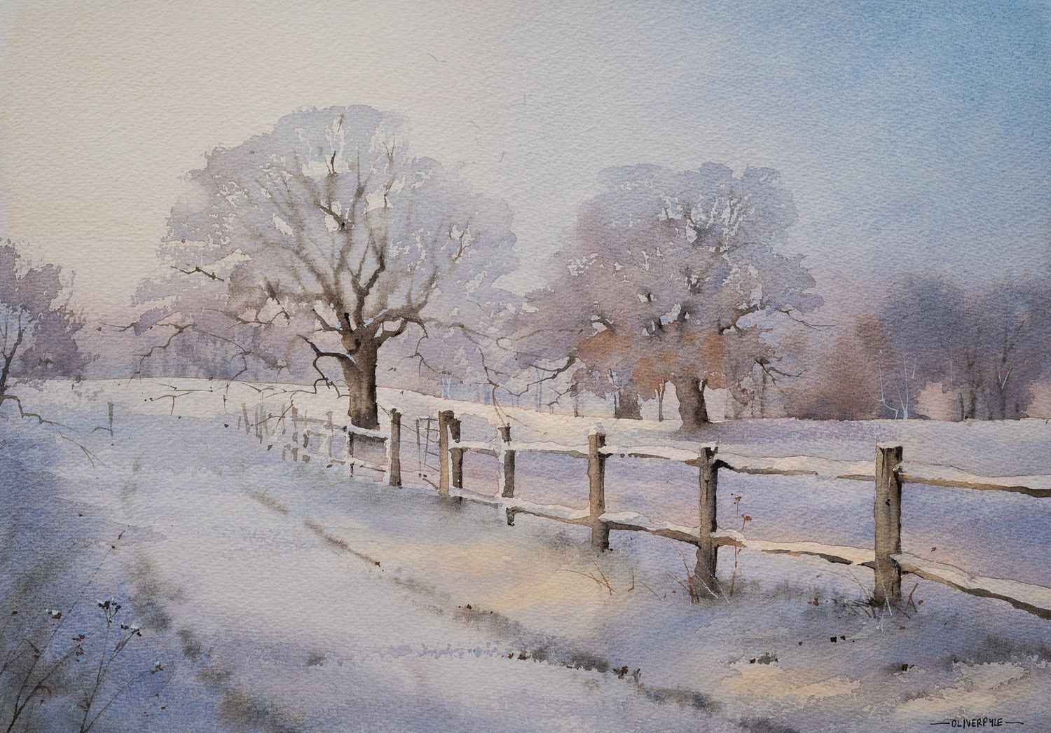 A Winter&#39;s Lane, Sussex