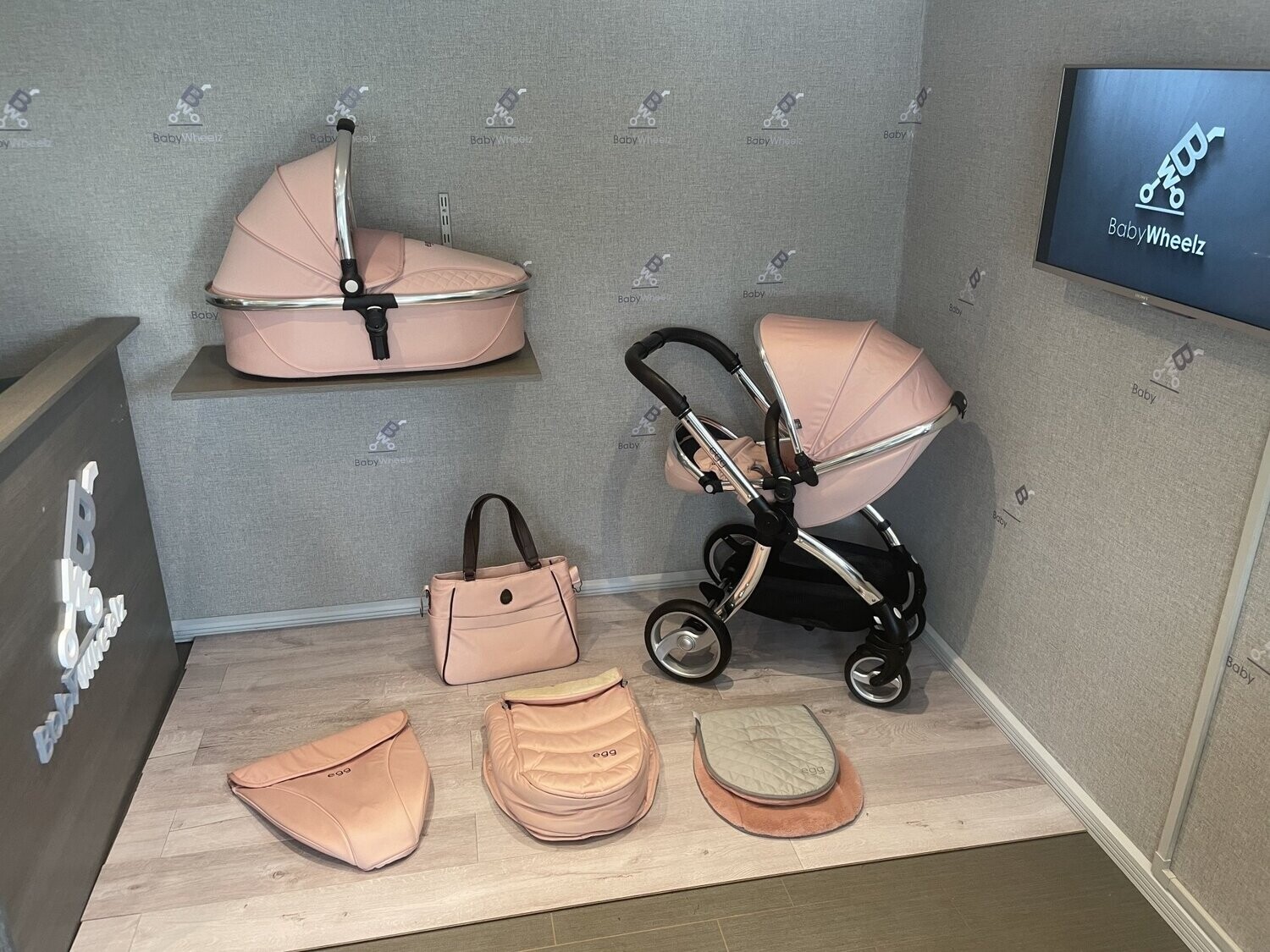 Egg2 Stroller Egg Pram Blush Pink Hot Egg Pram Blush New Arrivals