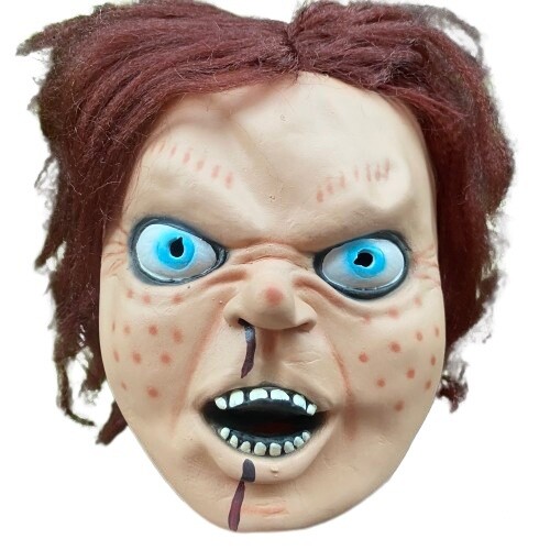 ჰელოუინის ნიღაბი - წითელი თმებით