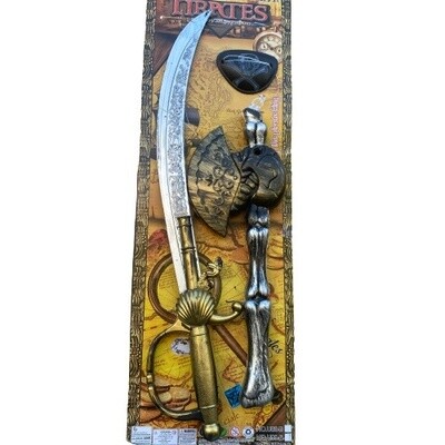 ჰელოუინის კოსტიუმი - ხელში დასაჭერი დანა და თვალის ასახვევი