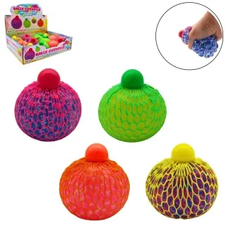 საჯმუჯნი - ბადე ბურთი თავზე პლასმასით 7CM JELLY BEADS