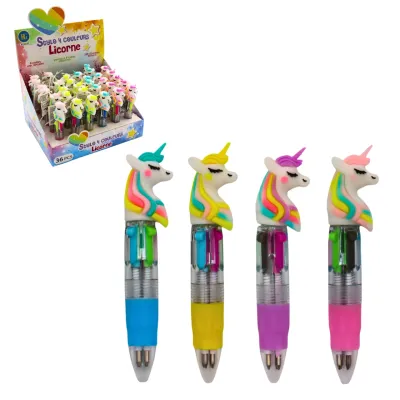 კალამი - თავზე მარტორქით UNICORN PEN 10CM 4C