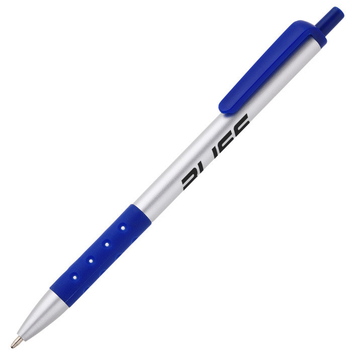 Grip Click Pen - Silver