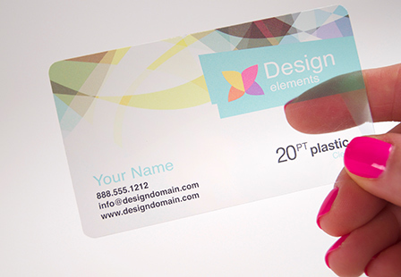 Plastic Business Cards - Clear