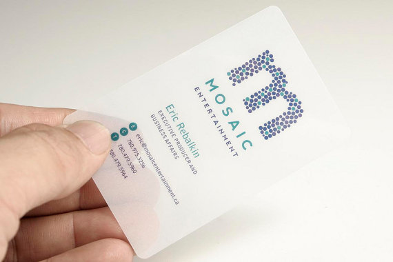 Plastic Business Cards - Frosted