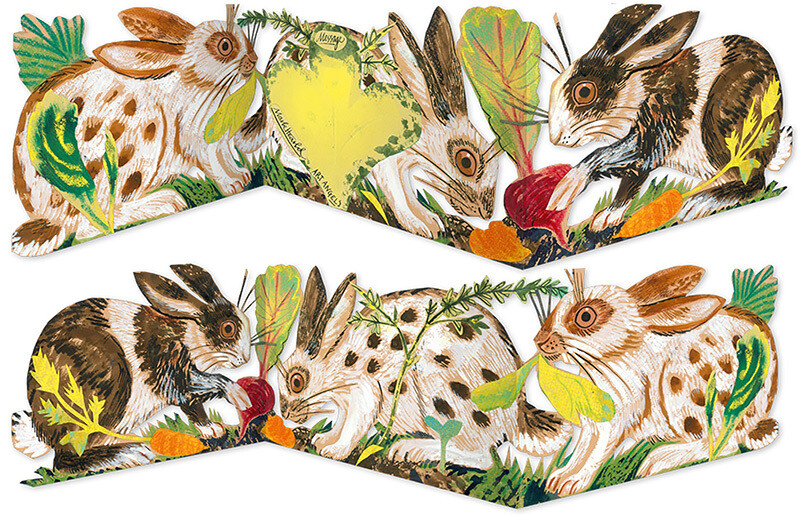 Bunnies -Concertina card