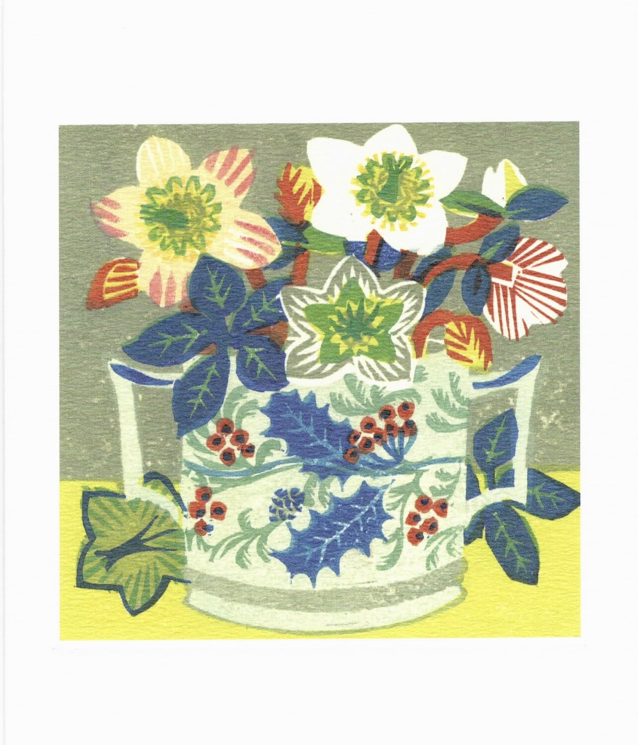 Rose de Noel - Printmakers Art Card