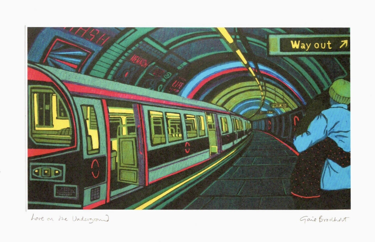 Love on the Underground - Printmakers card