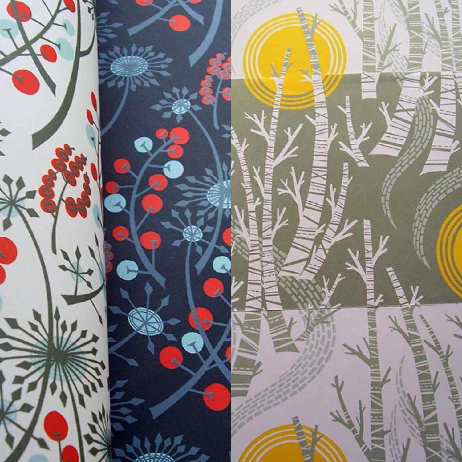 Birch & Hedgerow Gift Wrap Pack- by Angie Lewin