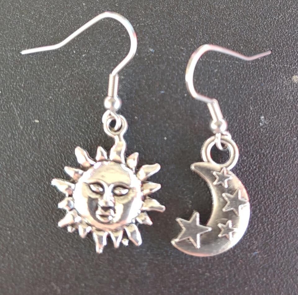 Sun and Moon Earrings