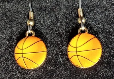 Small Basketball Earrings