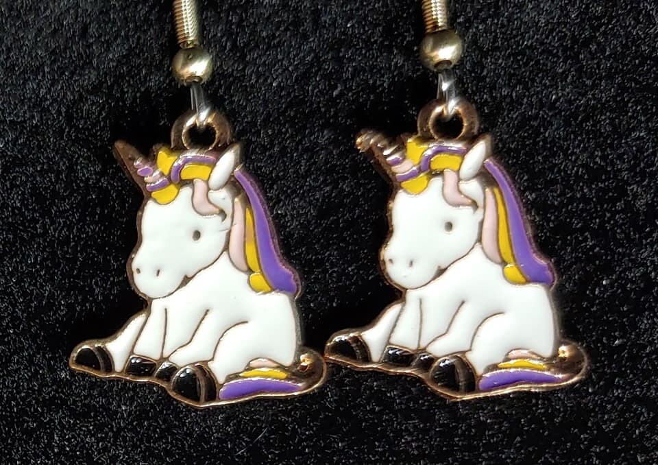 Sitting Unicorn Earrings