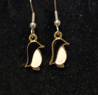 Tiny Penguin Earrings