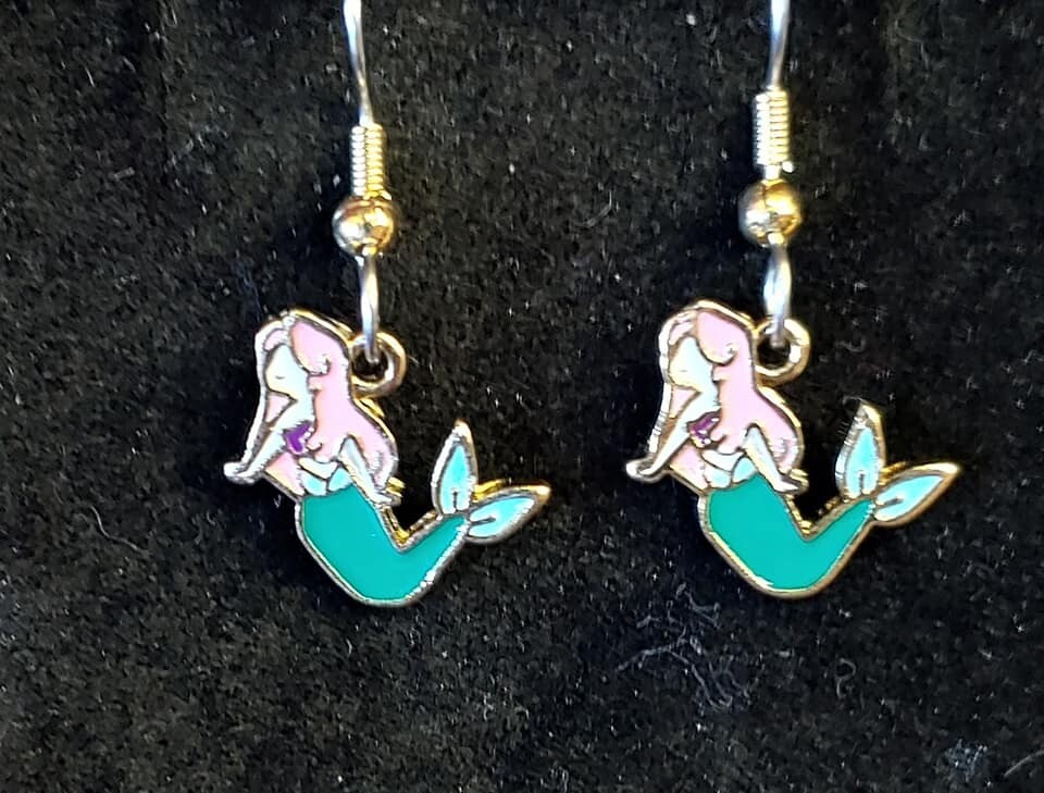 Tiny Mermaid Earrings