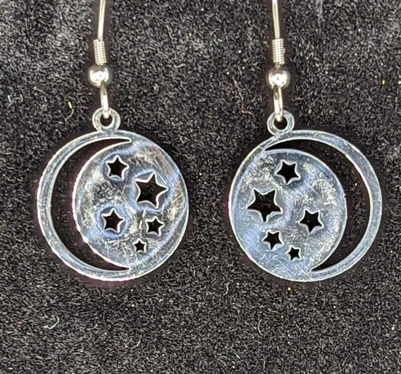 Silver Moon and Stars