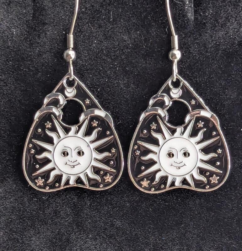 Ouiji Board Planchette with Sun and Stars