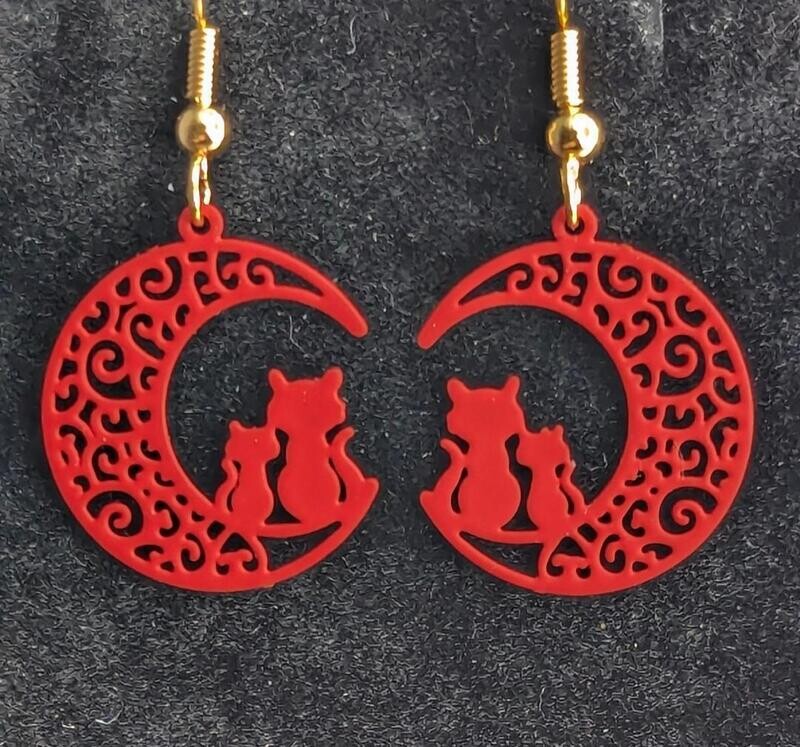 Red Cats on Moon