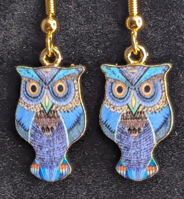 Blue Purple Owls