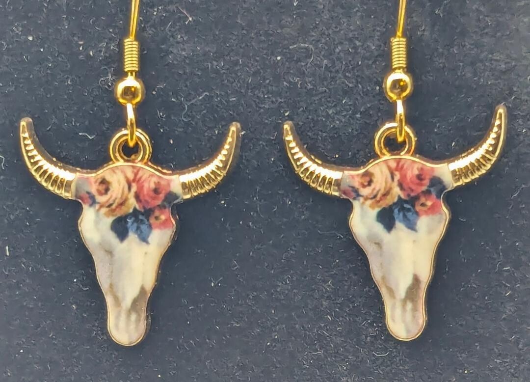 Decorated Cattle Skulls
