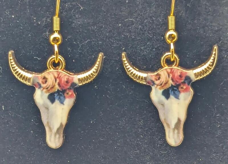 Decorated Cattle Skulls