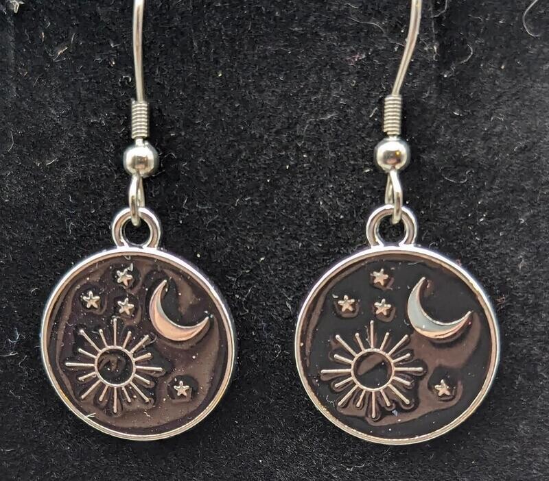 Small round Sun, moon and Stars