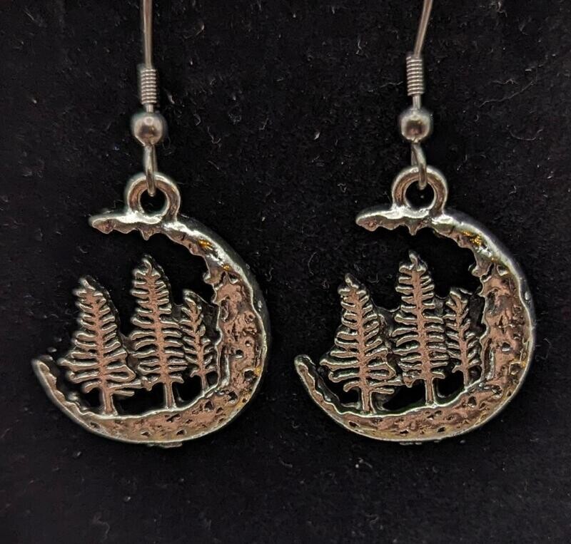 Pine Trees at Night