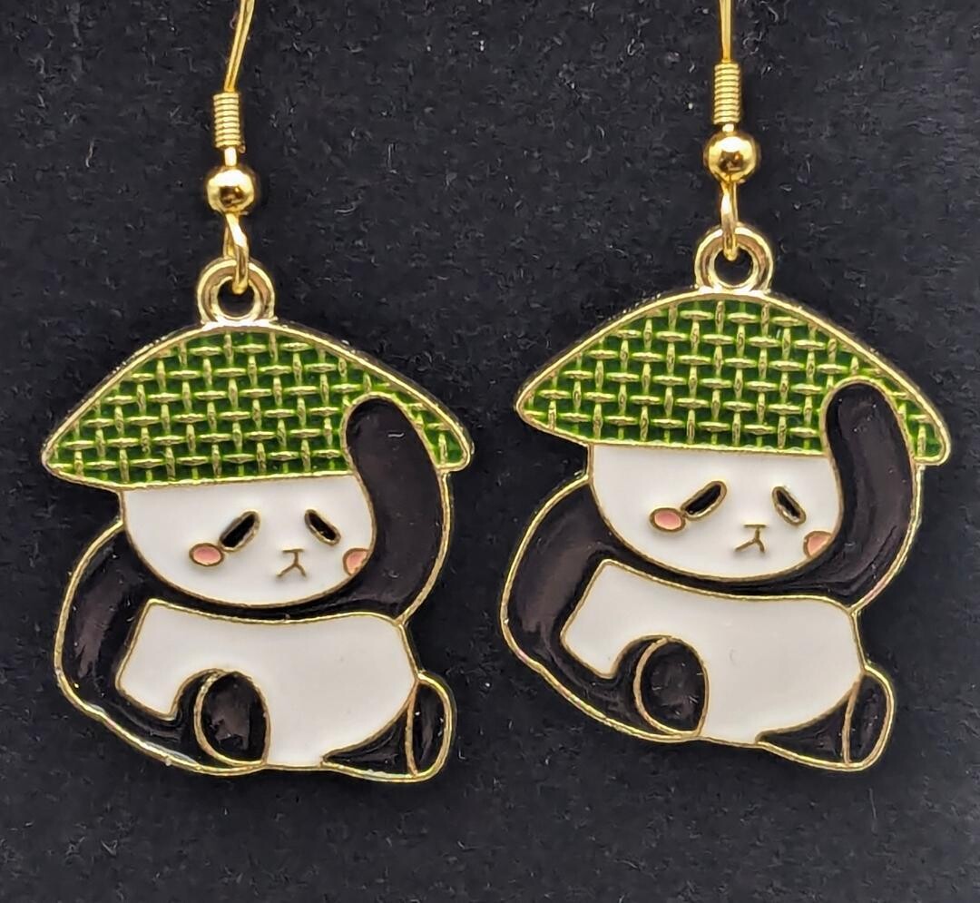 Chubby Pandas Wearing Hats