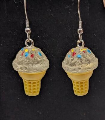 Resin Ice Cream Cones with Sprinkles